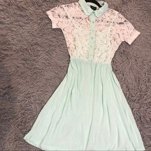 Blue and white forever 21 dress